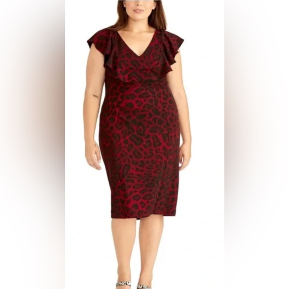 NWT - Rachel Roy animal print dress. Super flattering, soft material great fit.